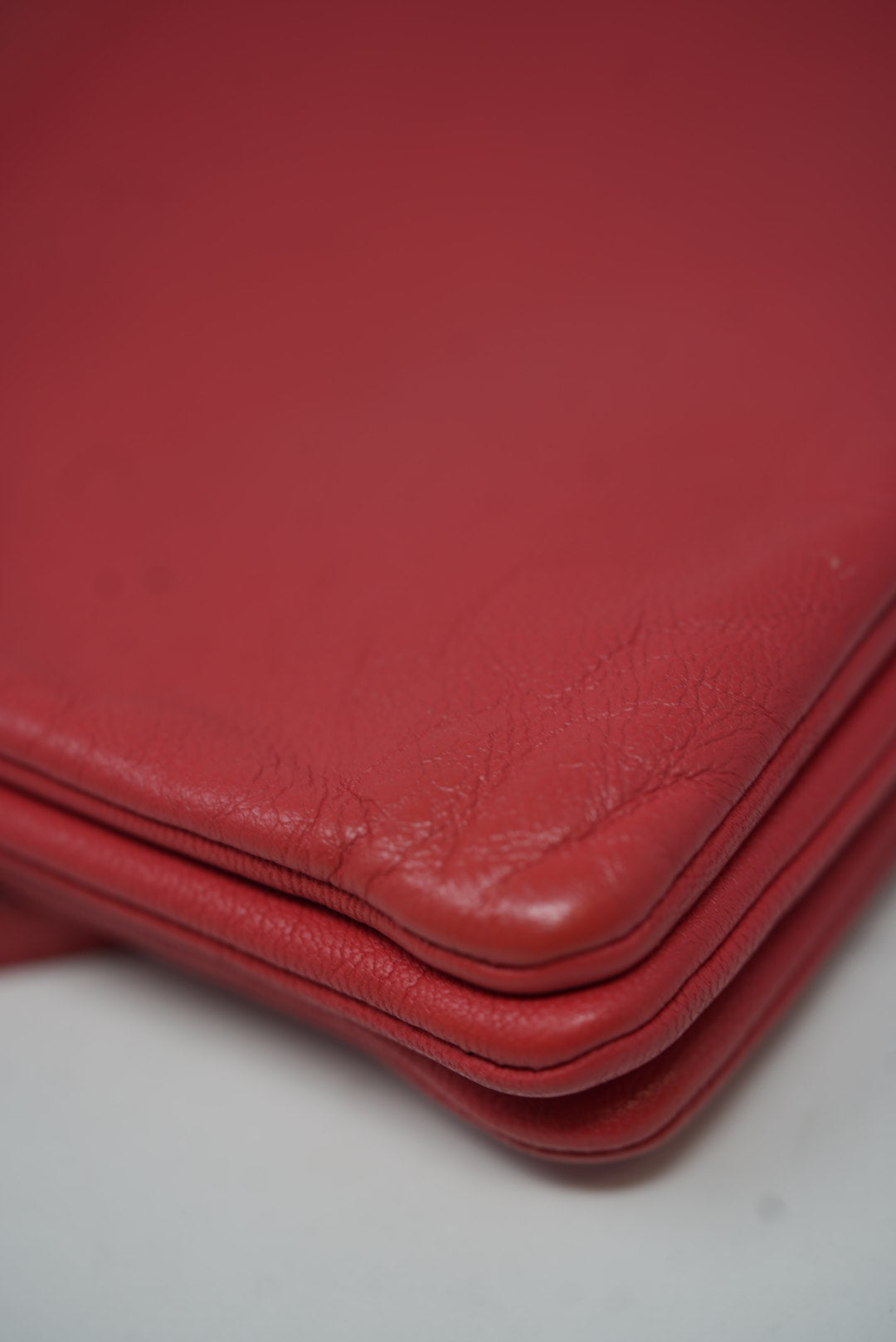 Celine Red Trio Leather Crossbody Color Refurnished