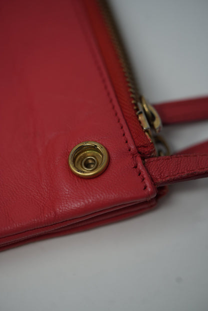Celine Red Trio Leather Crossbody Color Refurnished
