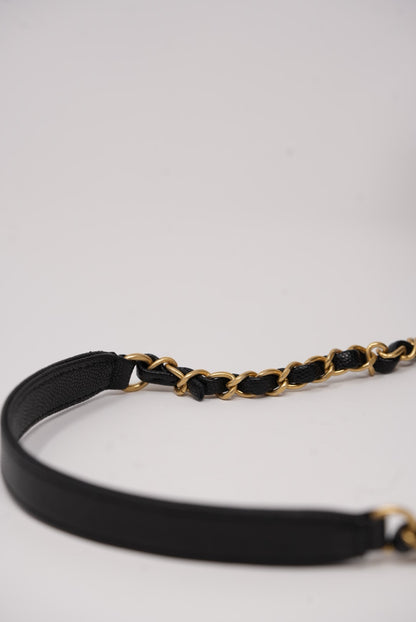 Pre-Owned Chanel 22K Flap with Top Handle Caviar