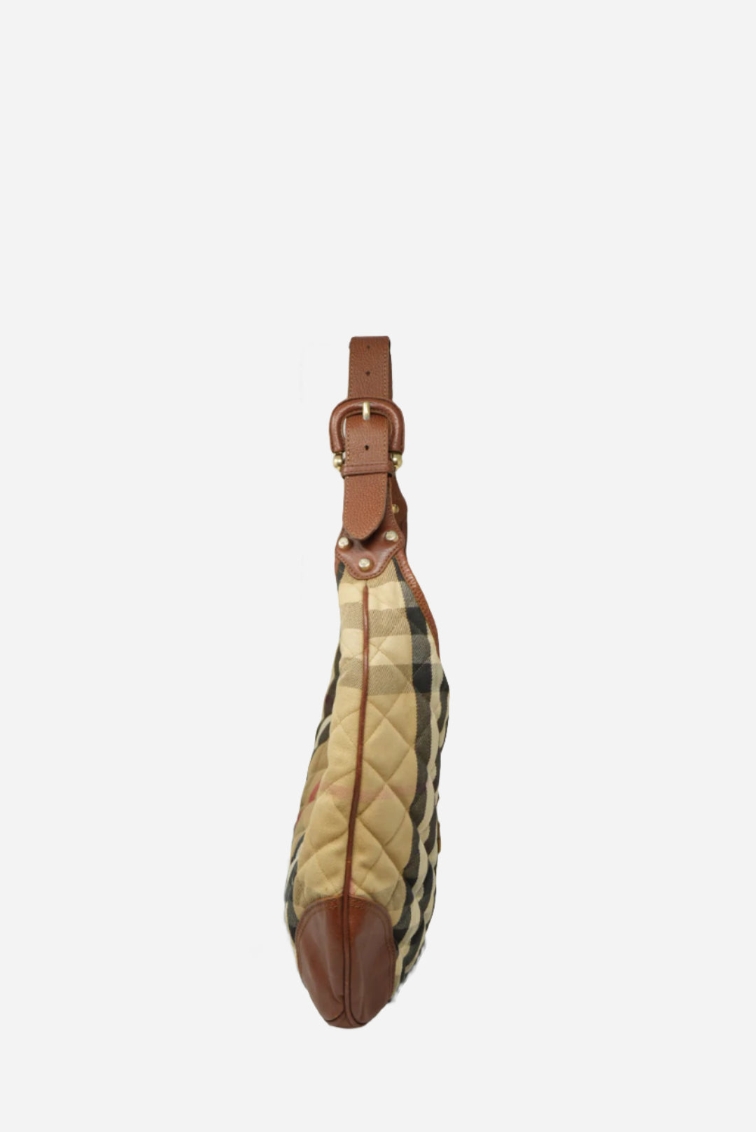 Burberry Brown Nova Check Hobo Bag