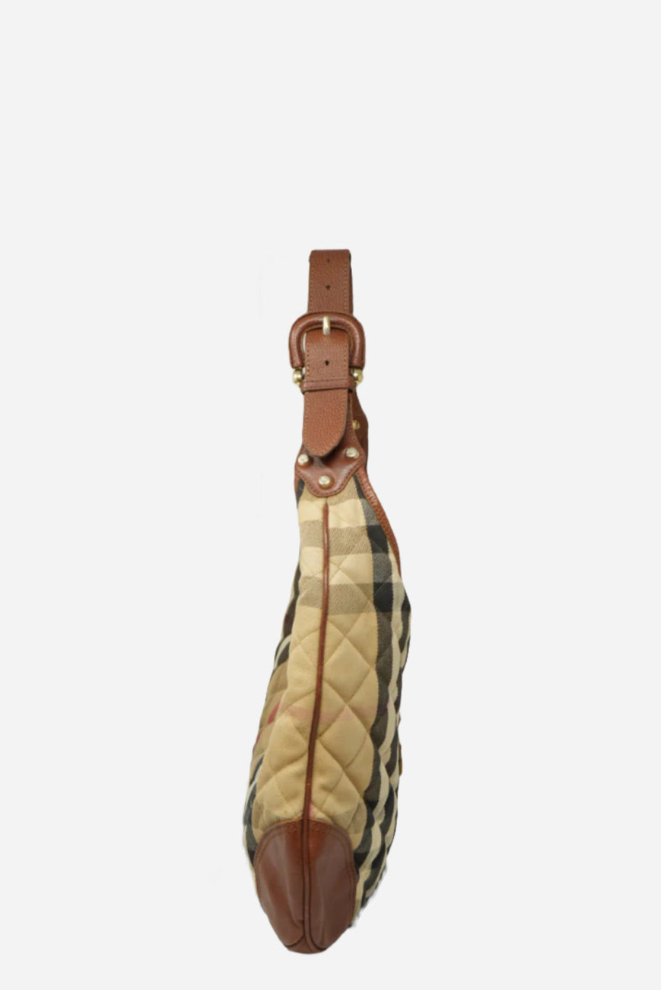 Burberry Brown Nova Check Hobo Bag