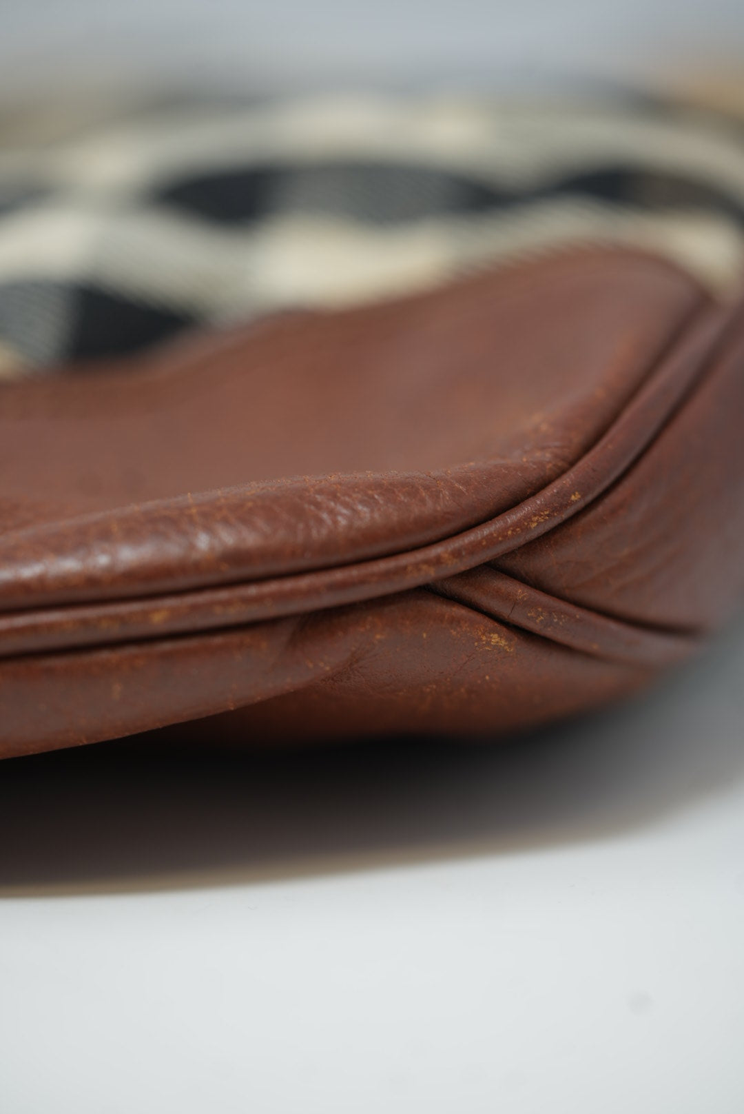 Burberry Brown Nova Check Hobo Bag