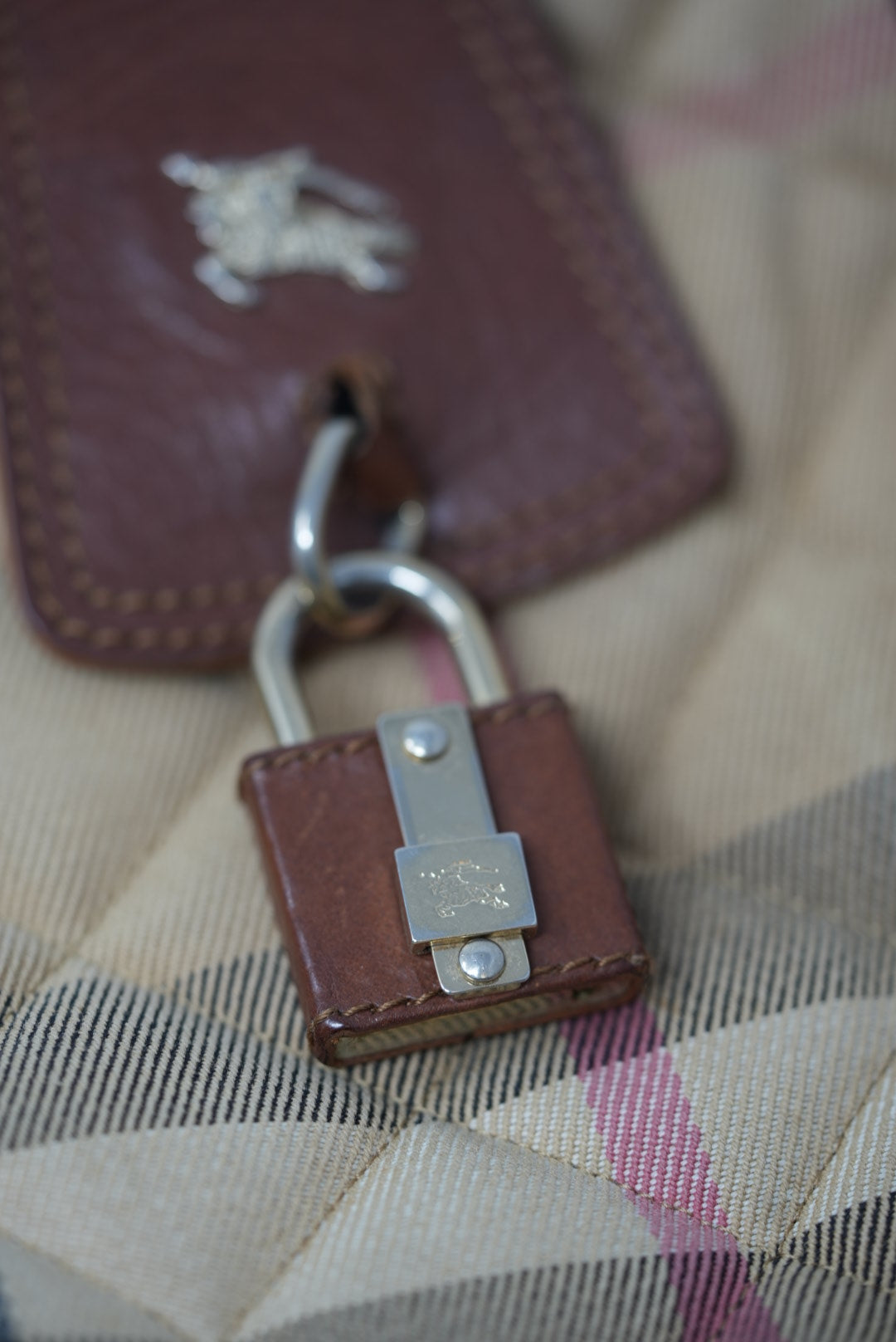 Burberry Brown Nova Check Hobo Bag