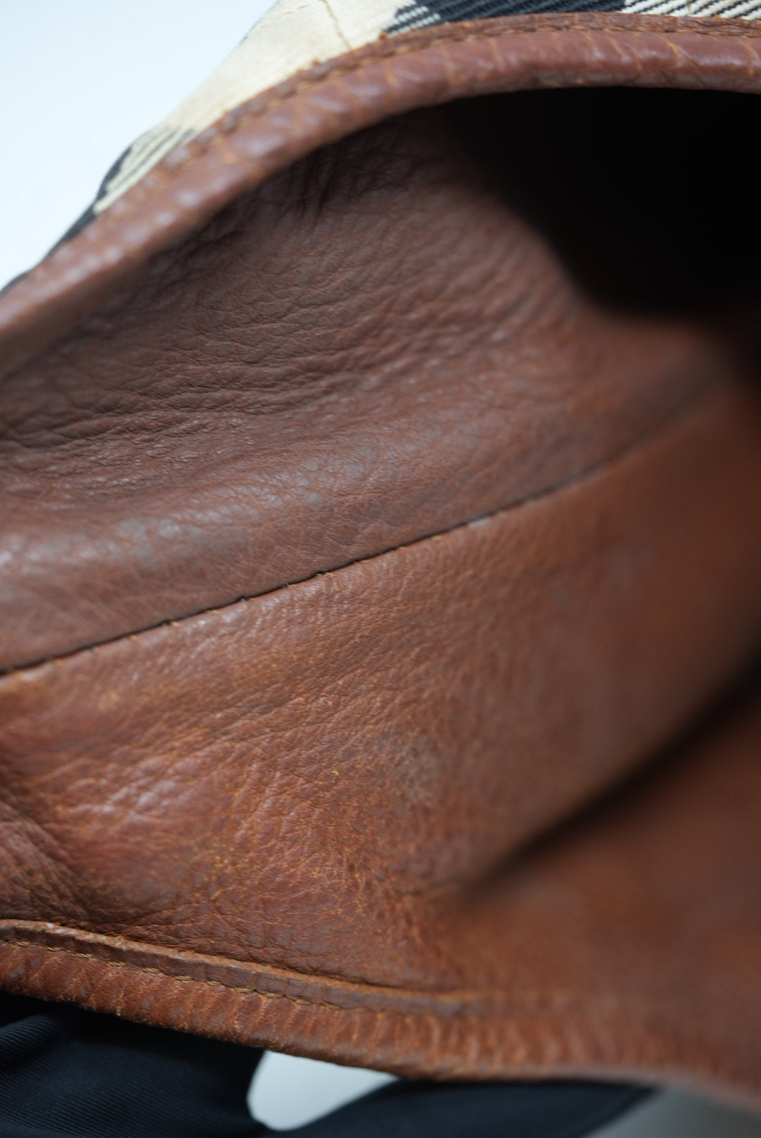 Burberry Brown Nova Check Hobo Bag