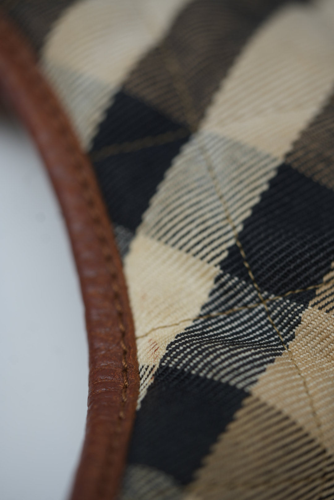 Burberry Brown Nova Check Hobo Bag