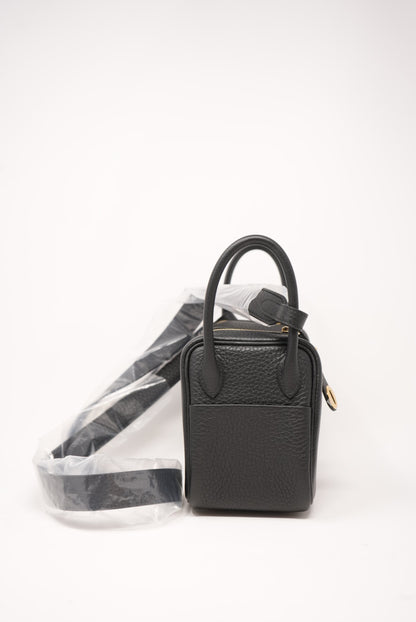 HERMES Taurillon Clemence Mini Lindy