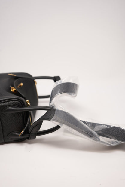 HERMES Taurillon Clemence Mini Lindy