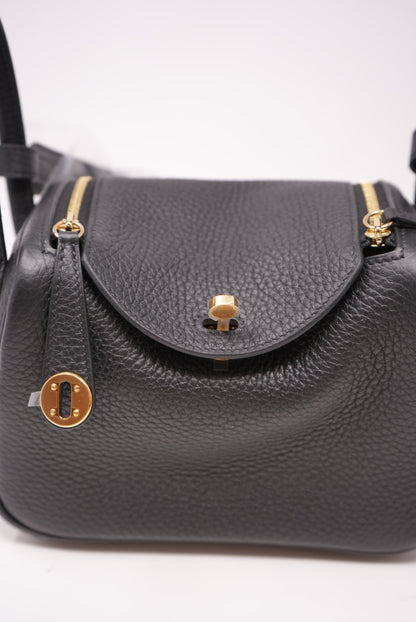 HERMES Taurillon Clemence Mini Lindy