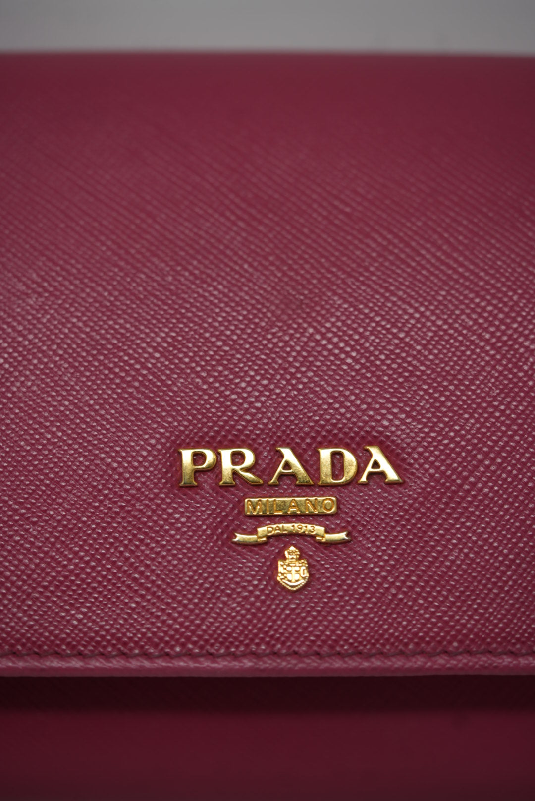 Prada Pink Calfskin Wallet On Chain