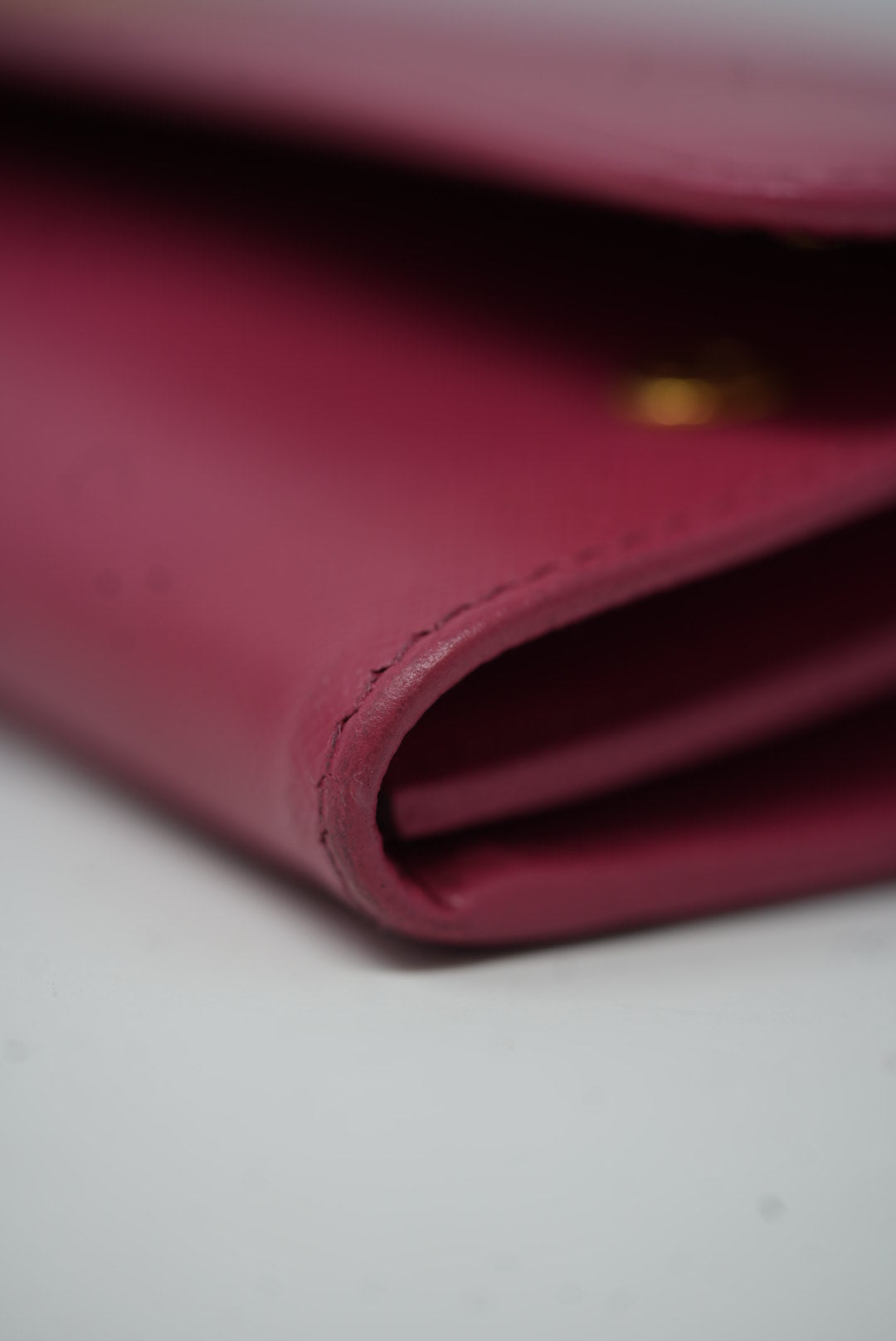 Prada Pink Calfskin Wallet On Chain