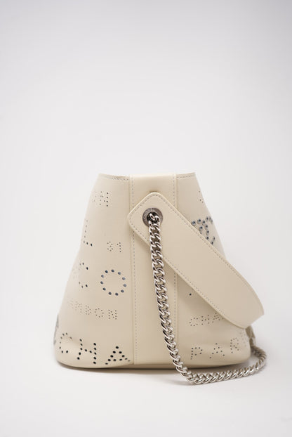 Pre-Owned Chanel Bucket Bag Perforated Calfskin 2019