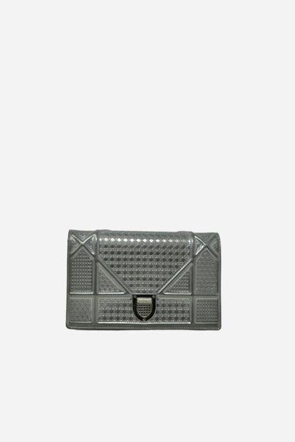 Dior Metallic Diorama Wallet on Chain 2017