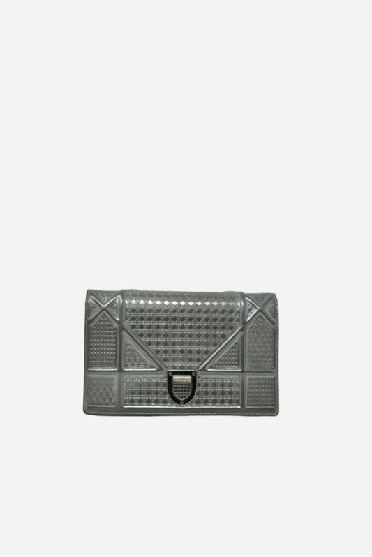 Dior Metallic Diorama Wallet on Chain 2017