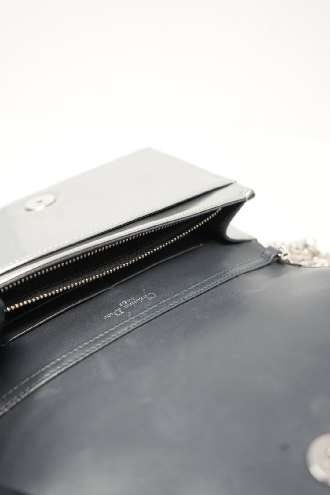 Dior Metallic Diorama Wallet on Chain 2017
