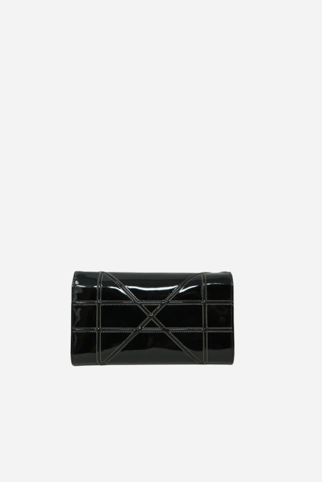 Dior Black Patent Diorama Chain Pouch 2015