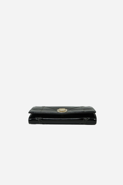 Dior Black Patent Diorama Chain Pouch 2015