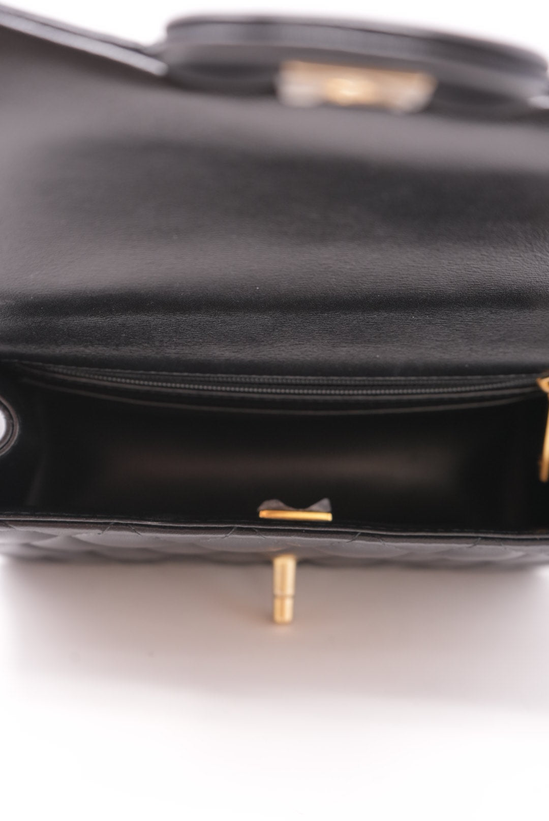 Pre-Owned CHANEL Mini Top Handle Flap Bag
