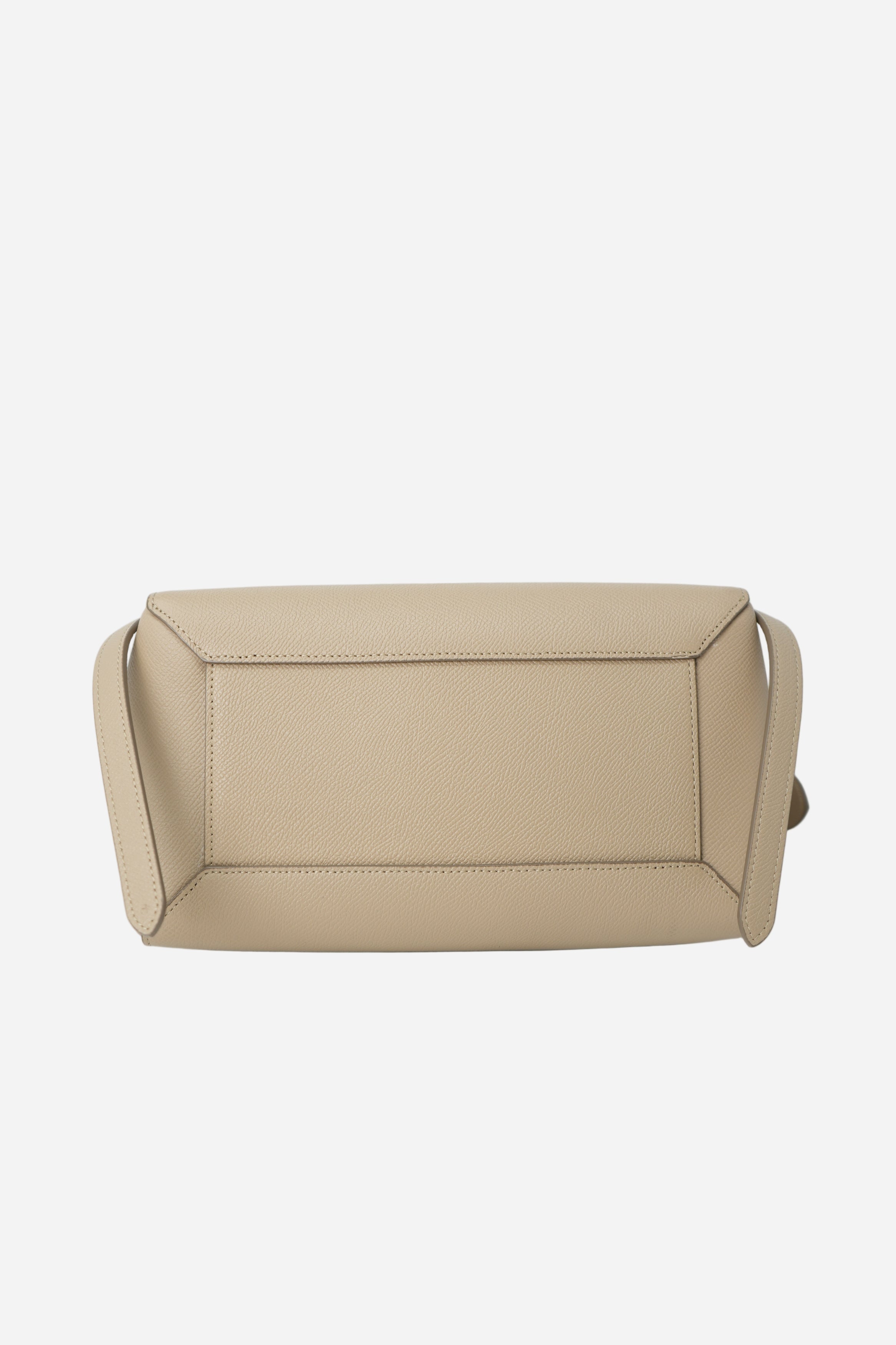 Celine 2019 Light Taupe Grained Calfskin Micro Belt Bag