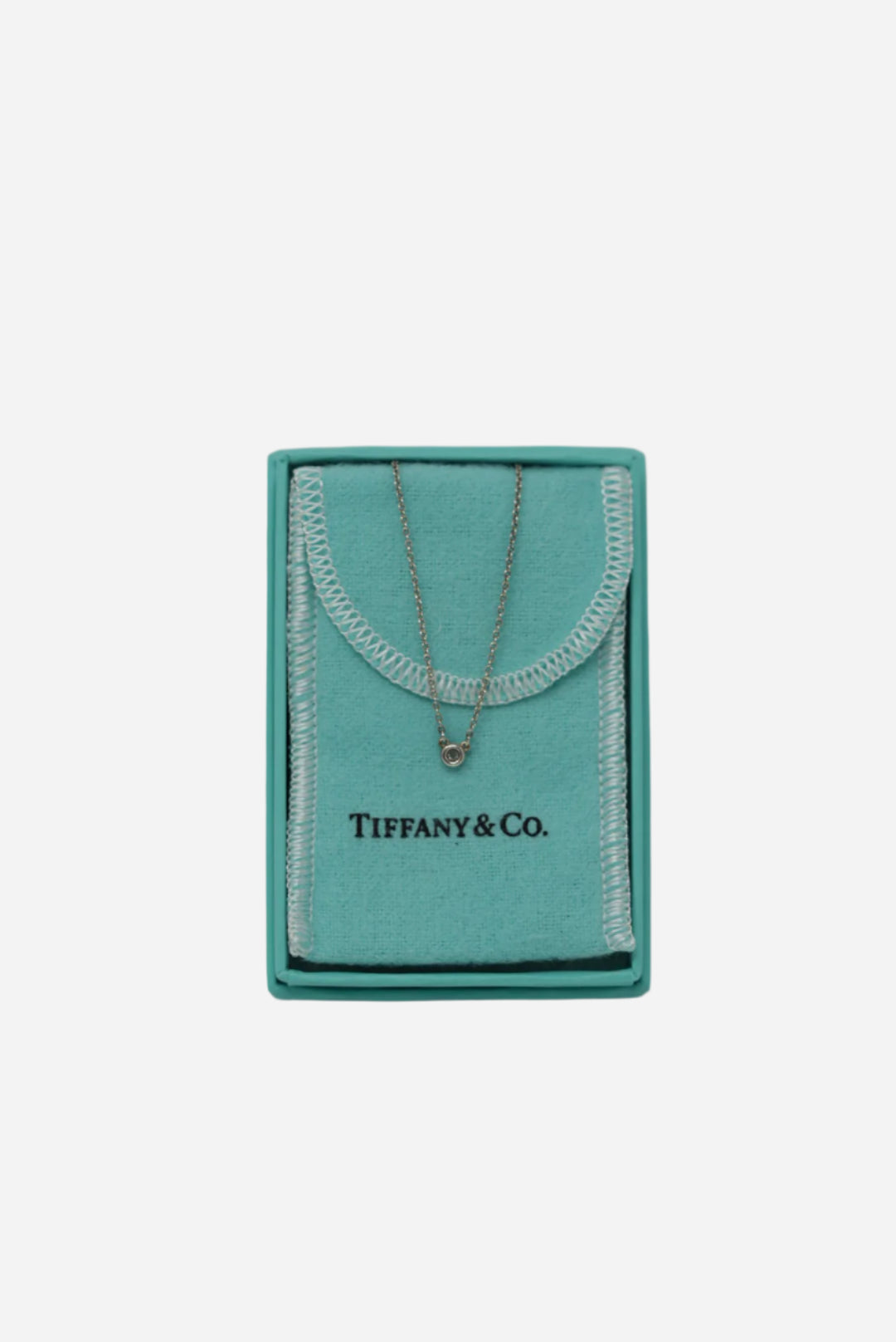 Tiffany Peretti Single Diamond in Silver Chain