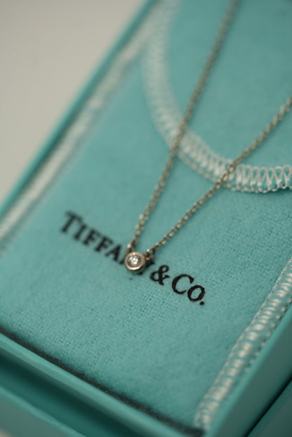 Tiffany Peretti Single Diamond in Silver Chain