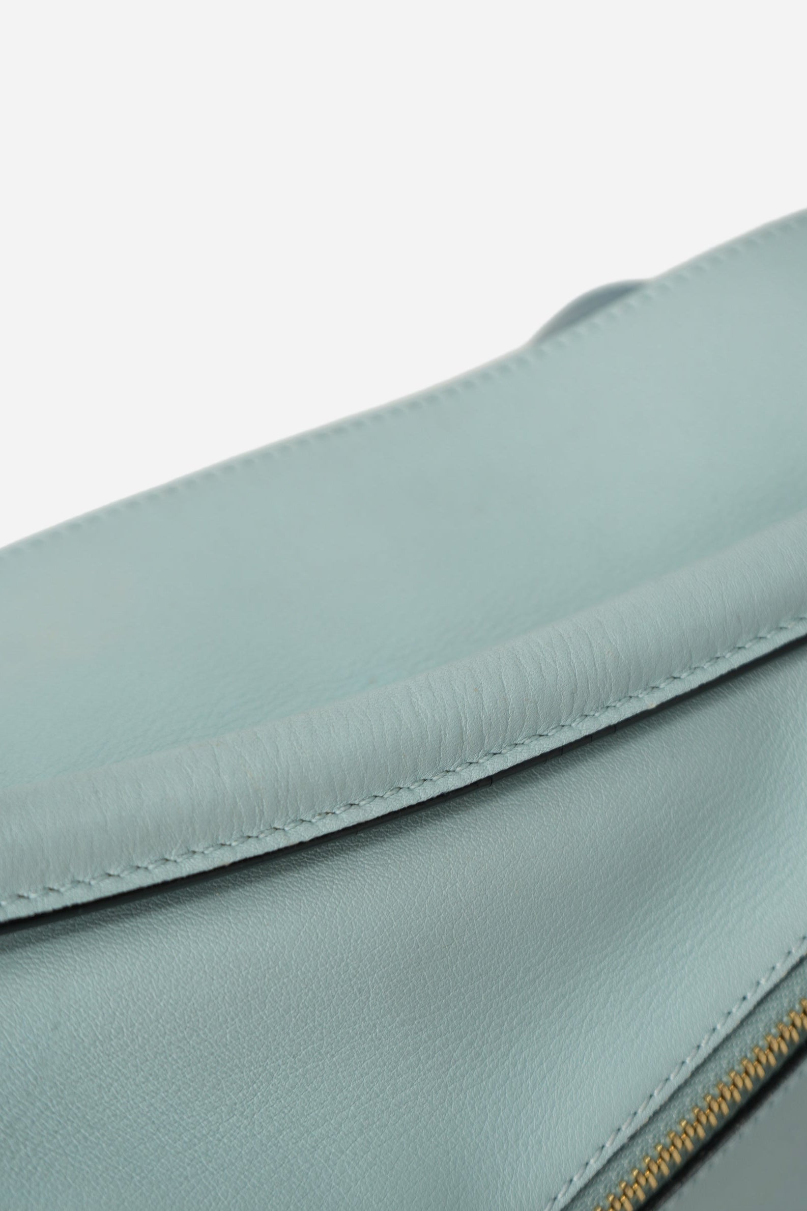 Loewe 2016 Blue Calfskin Leather Small Puzzle Bag