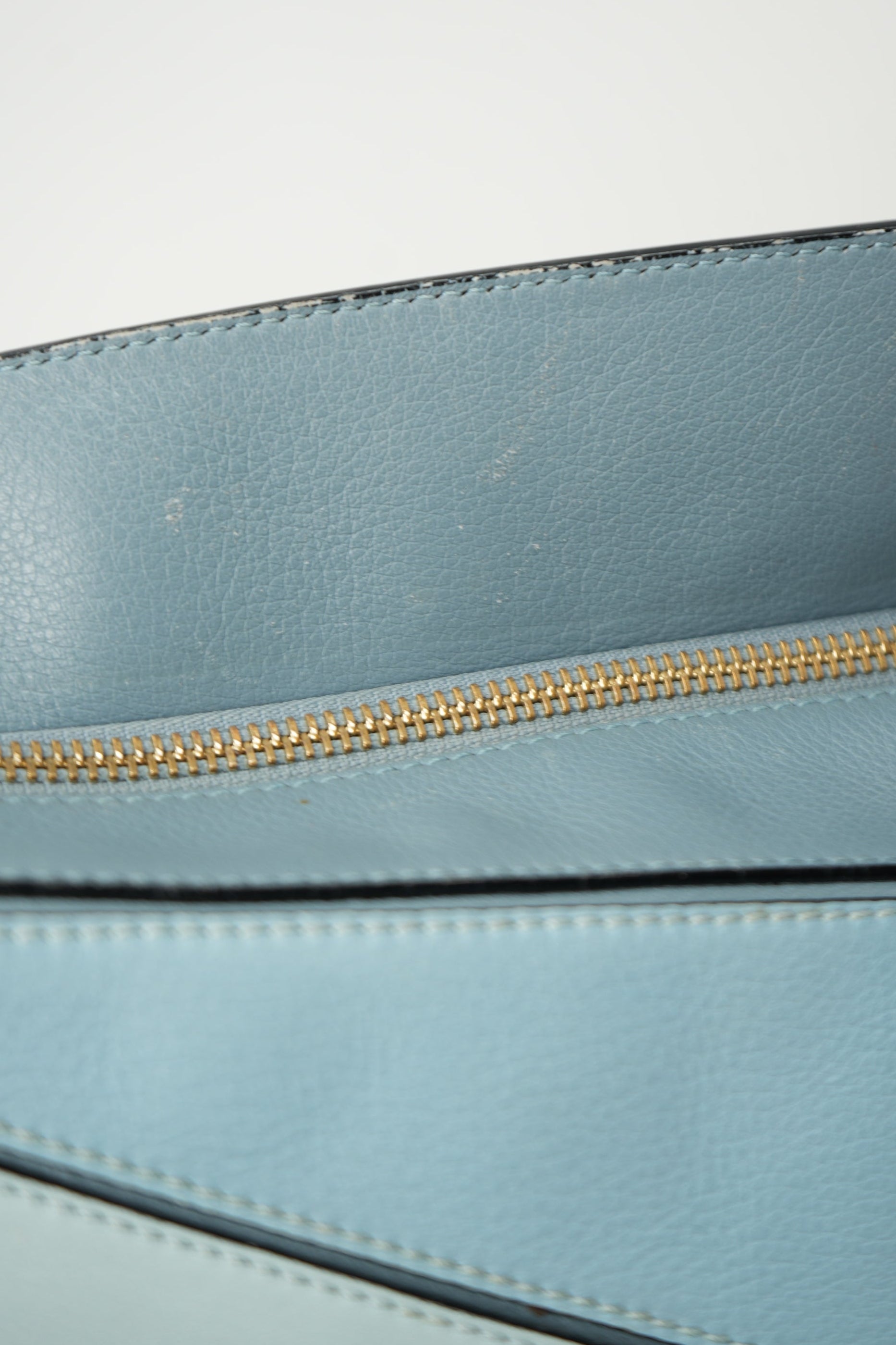 Loewe 2016 Blue Calfskin Leather Small Puzzle Bag