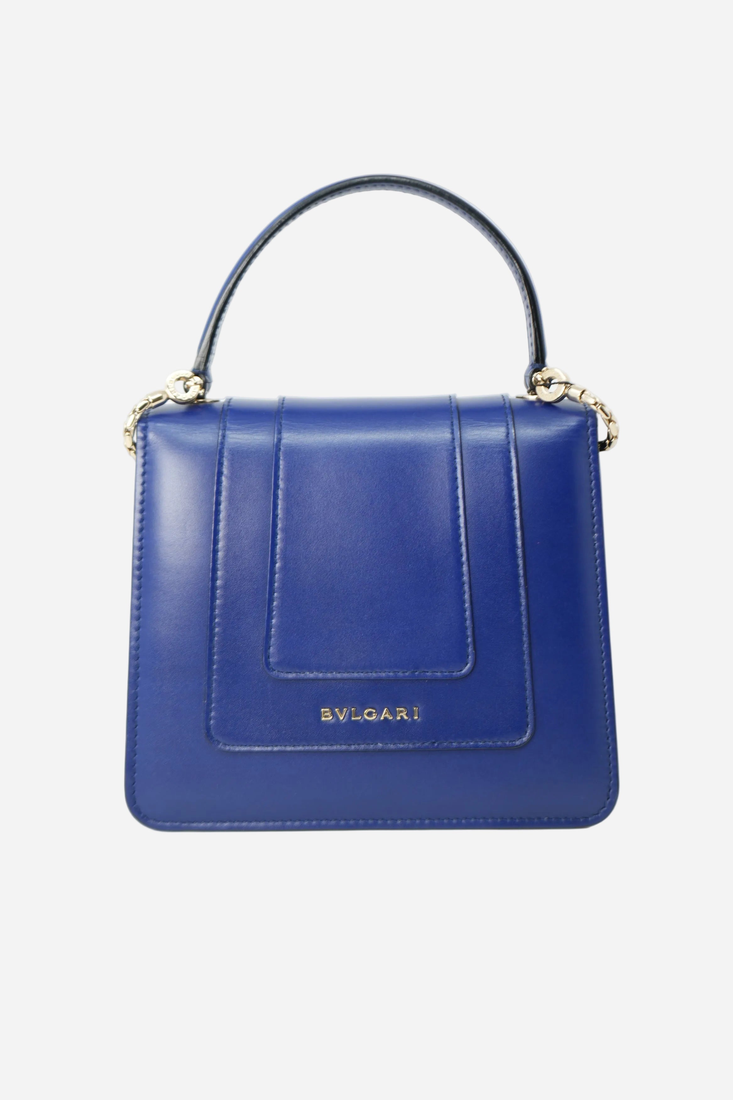 Bvlgari Blue Serpenti Forever Top Handle Bag