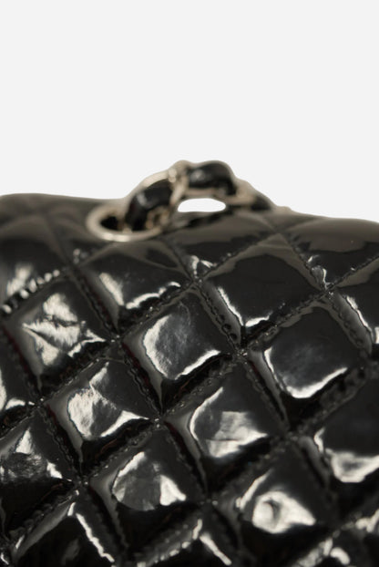 Pre-Owned Chanel Patent Double Flap Medium