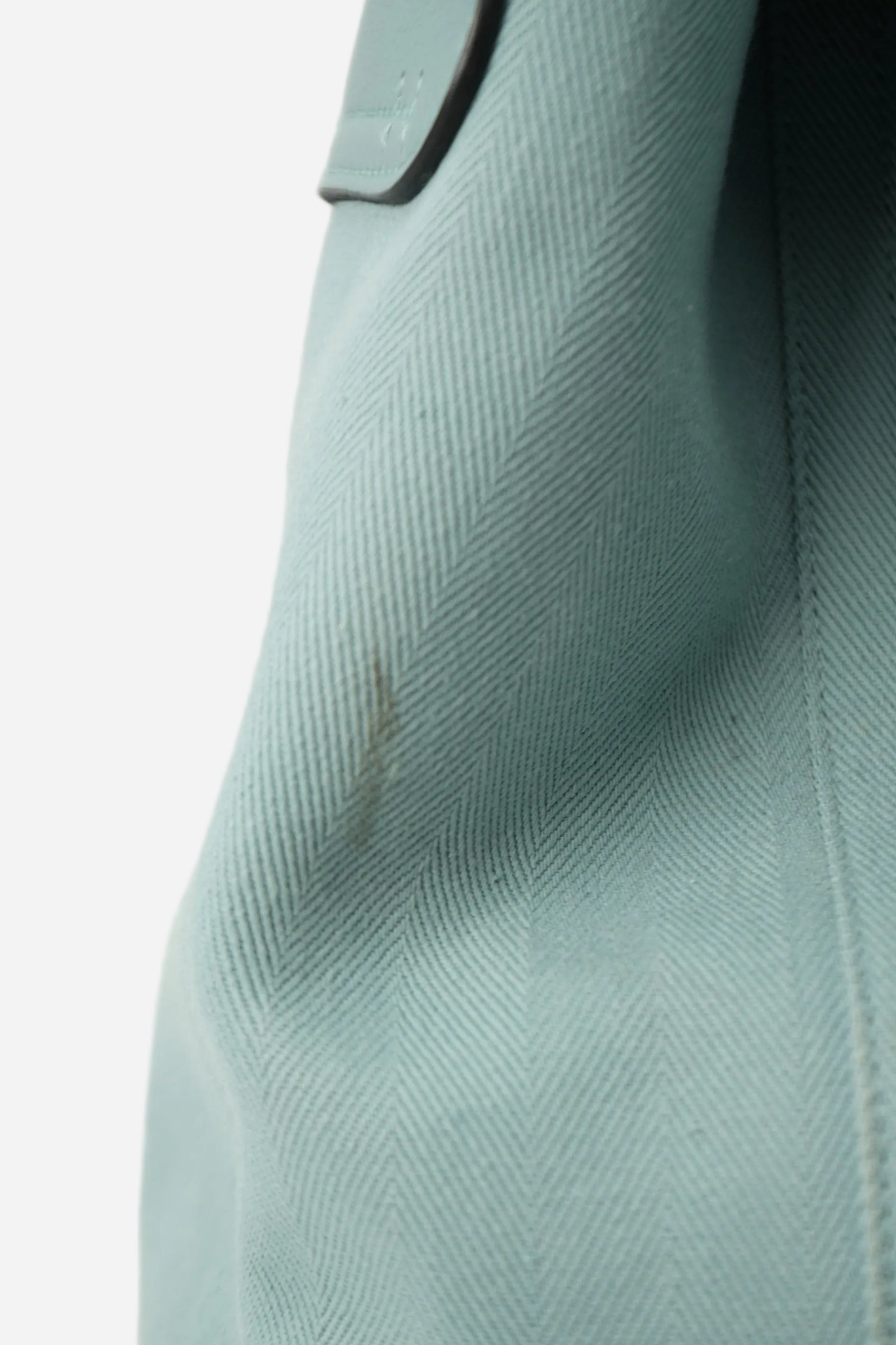 Hermes 2009 Blue Valparaiso Canvas/Leather Tote Bag