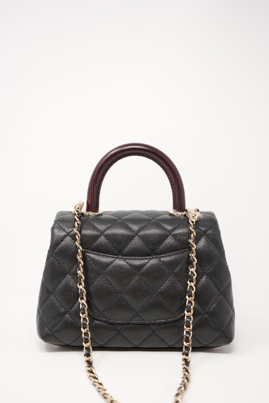 Pre-Owned Chanel Extra Mini CoCo Handle Caviar Black