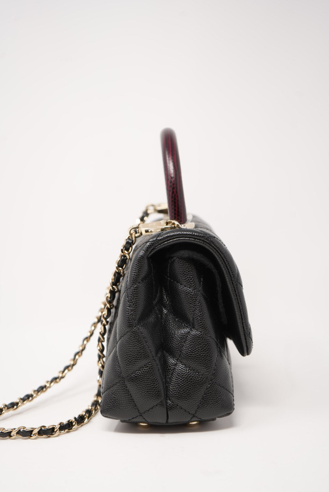 Pre-Owned Chanel Extra Mini CoCo Handle Caviar Black