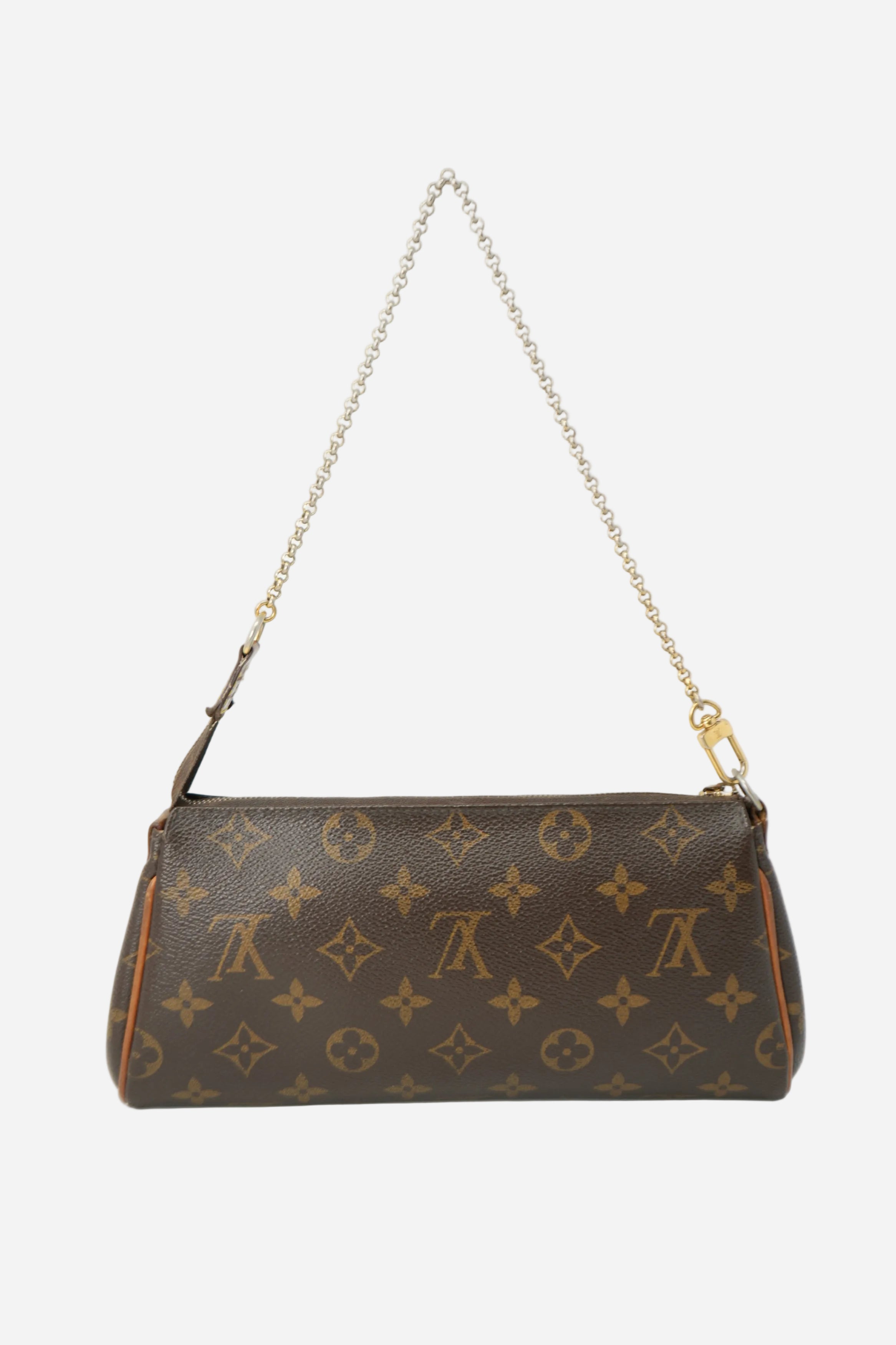 Louis Vuitton 2015 Brown Monogram Canvas Eva Shoulder Crossbody Bag