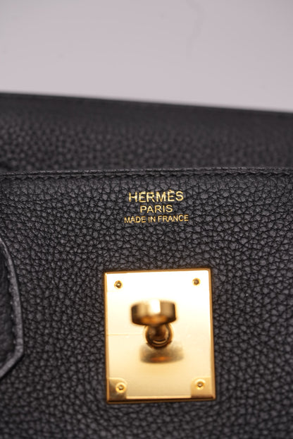 Hermes Birkin 30 Togo Leather Black 2015
