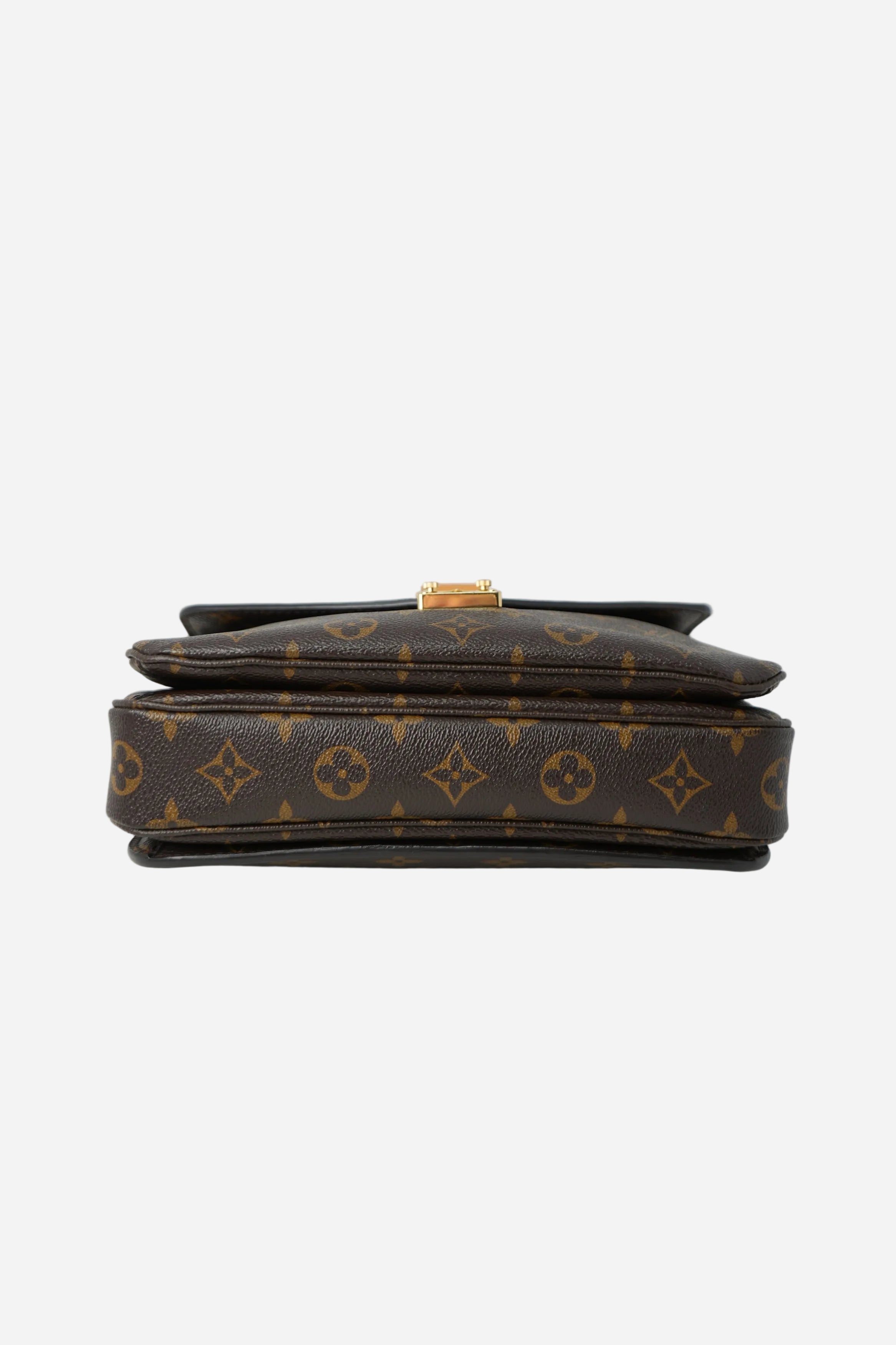 Louis Vuitton 2015 Brown Monogram Canvas Pochette Métis Top Handle Crossbody Bag