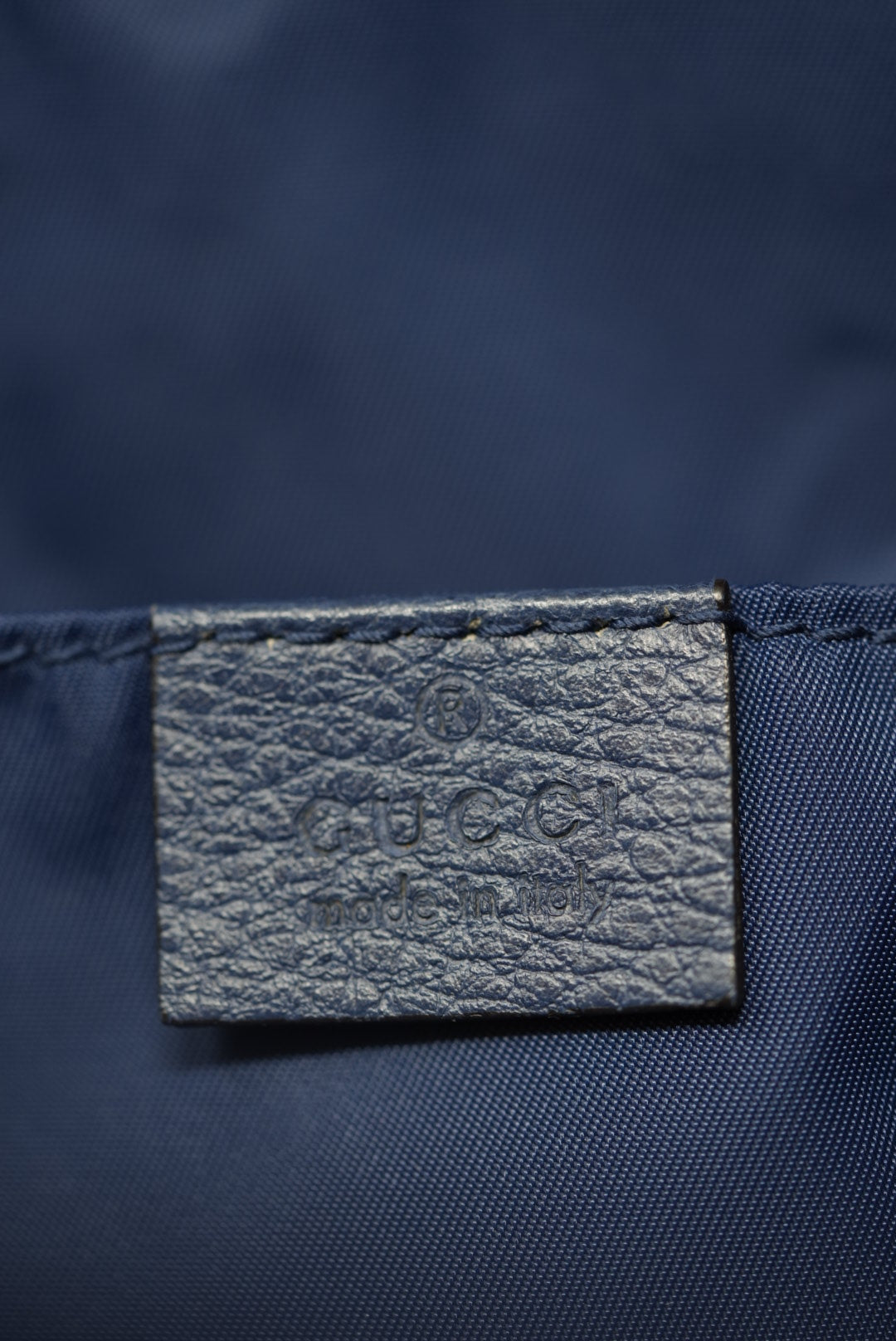Gucci Blue Nylon GG Logo Backpack