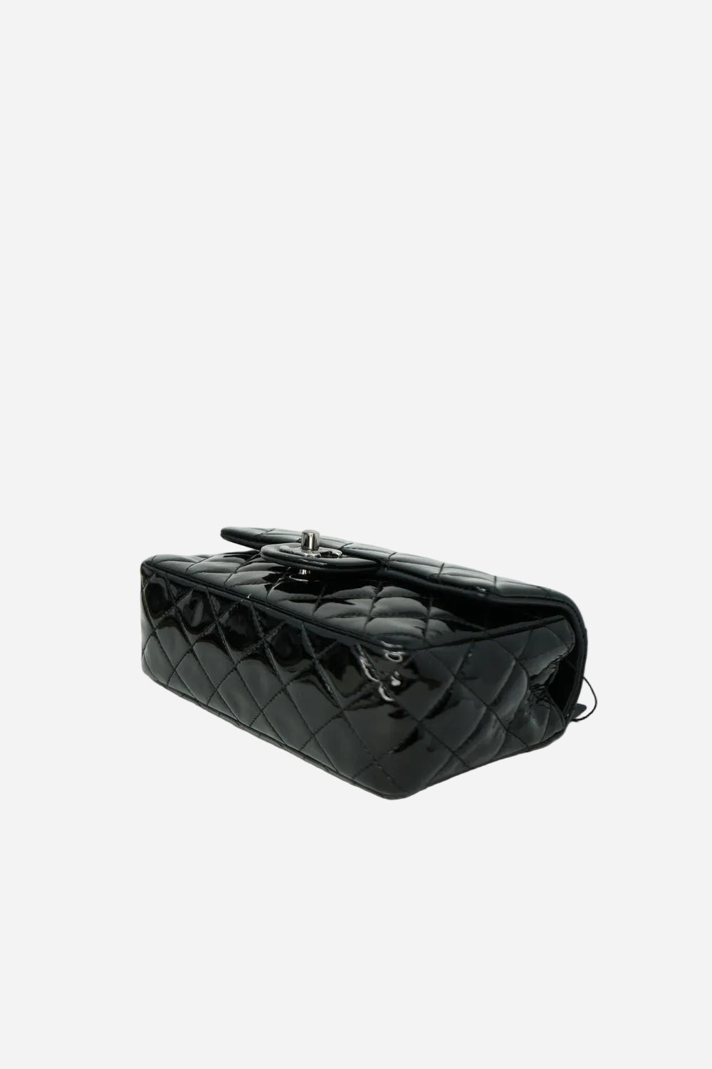 Pre-owned Chanel 2015 Patent Mini Rectangle Flap