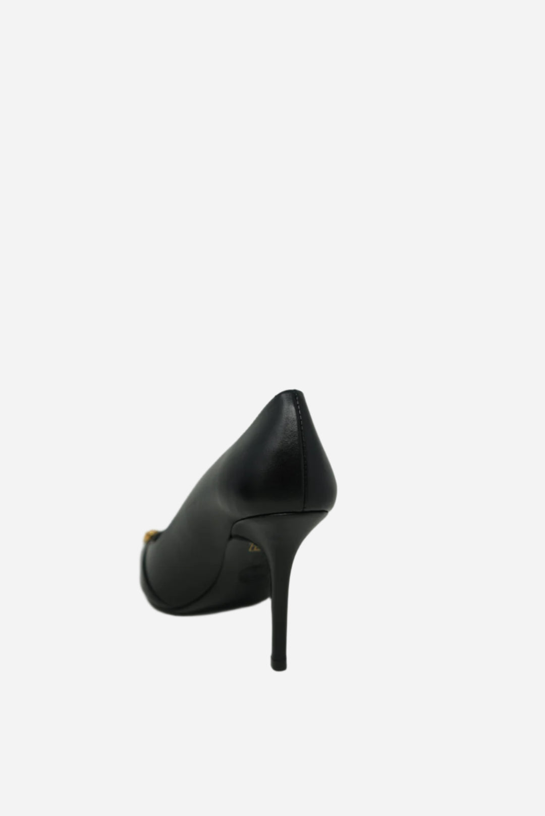 Versace Black Calfskin Leather Pump