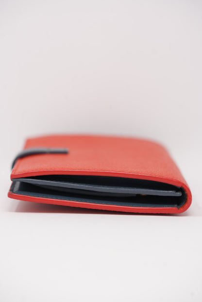 Celine 2018 MEDIUM STRAP WALLET IN BICOLOUR GRAINED CALFSKIN