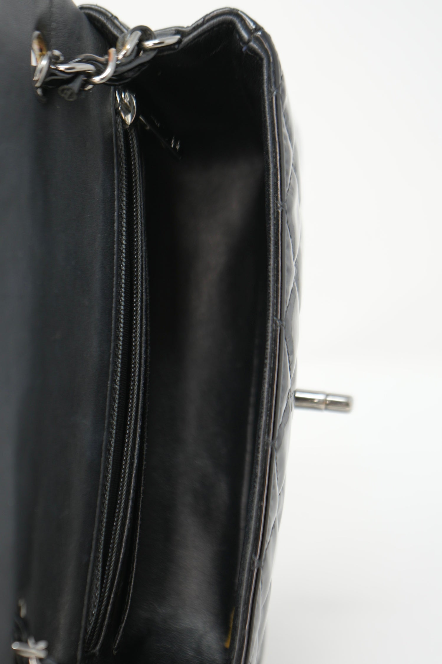 Pre-owned Chanel 2015 Patent Mini Rectangle Flap