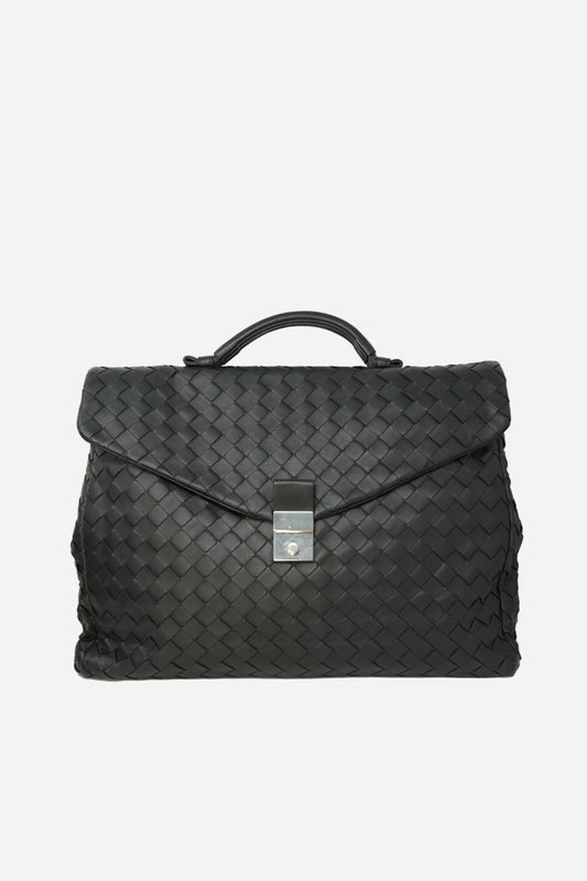 Bottega Veneta Intrecciato Leather Briefcase