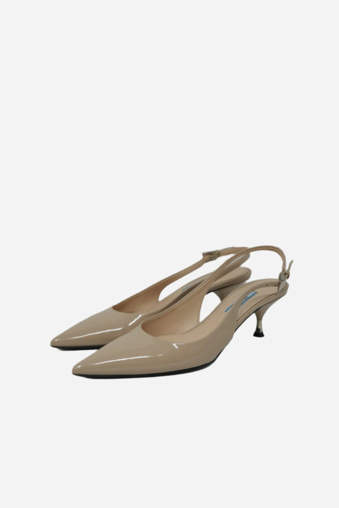 Prada Patent Leather Floral Print Pumps