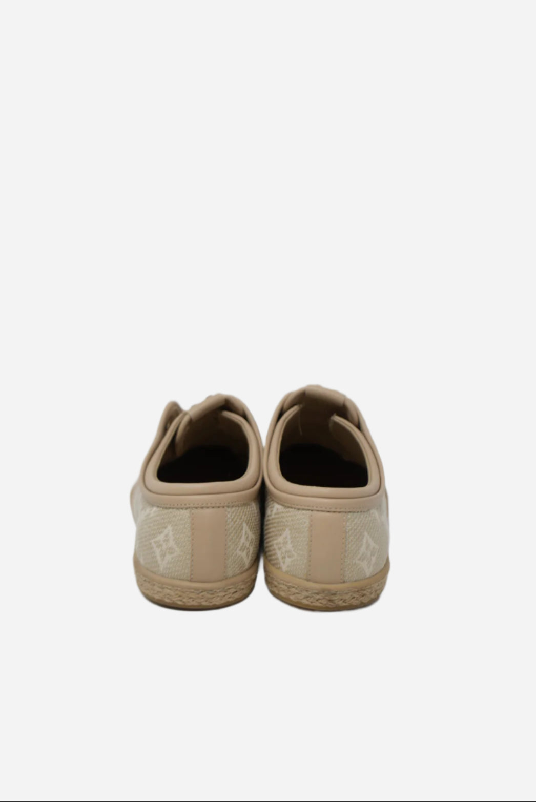 Louis Vuitton Beige Monogram Canvas Laceless Sneaker NW