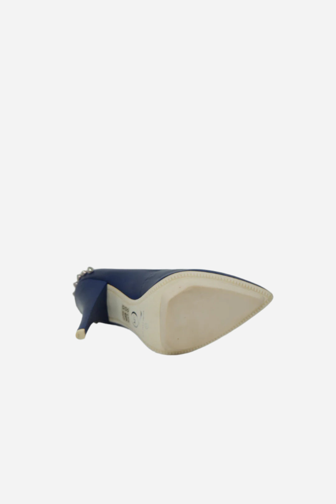 Alexander McQueen Blue Leather Heels