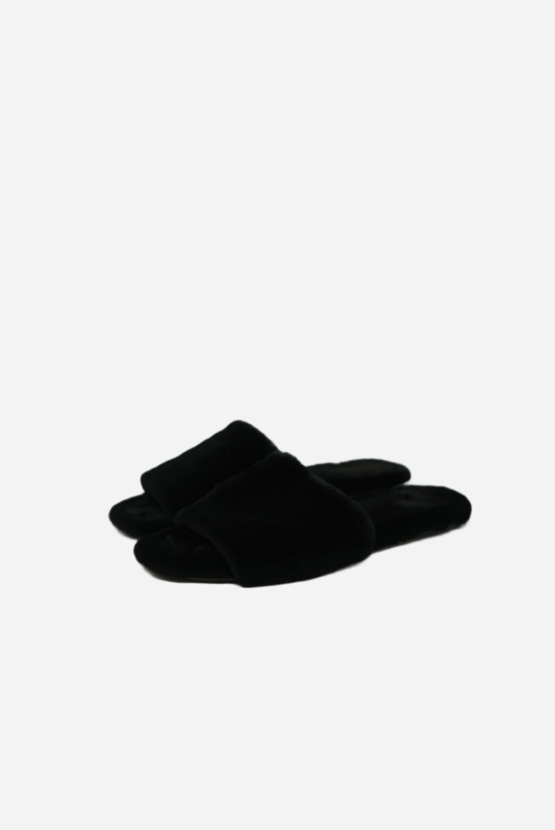 The Row Fur Slide Sandals