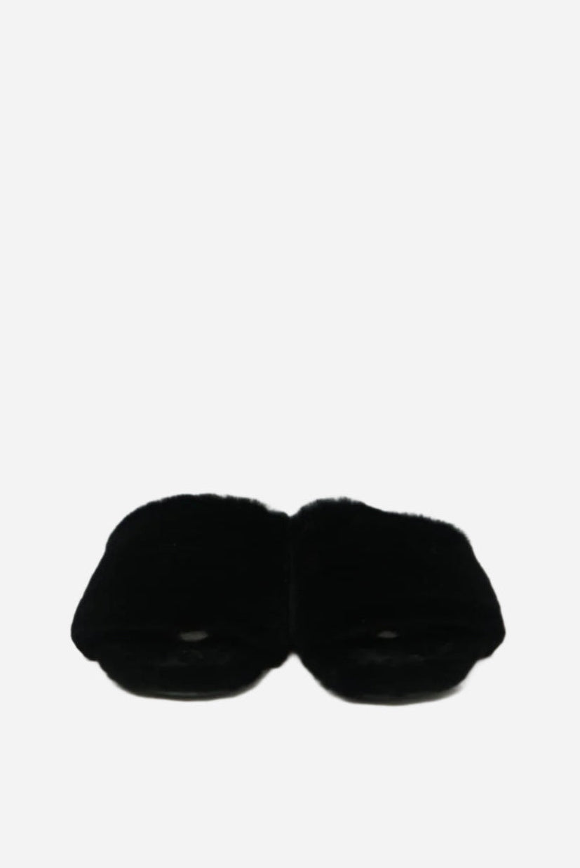 The Row Fur Slide Sandals Size 37