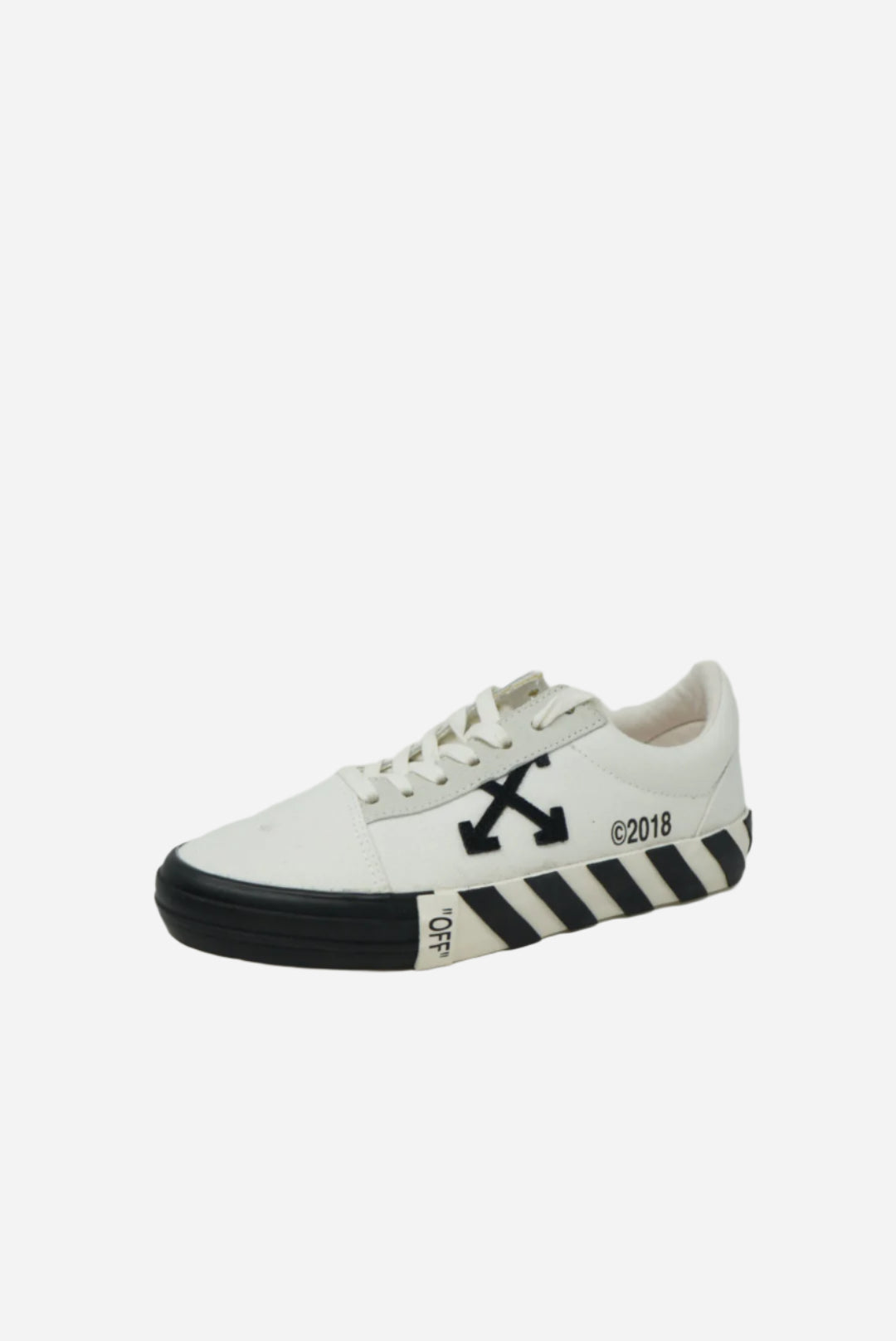 Off-White Vulcanised Striped Low Top White