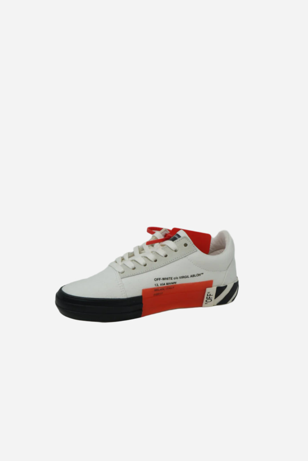 Off-White Vulcanised Striped Low Top White