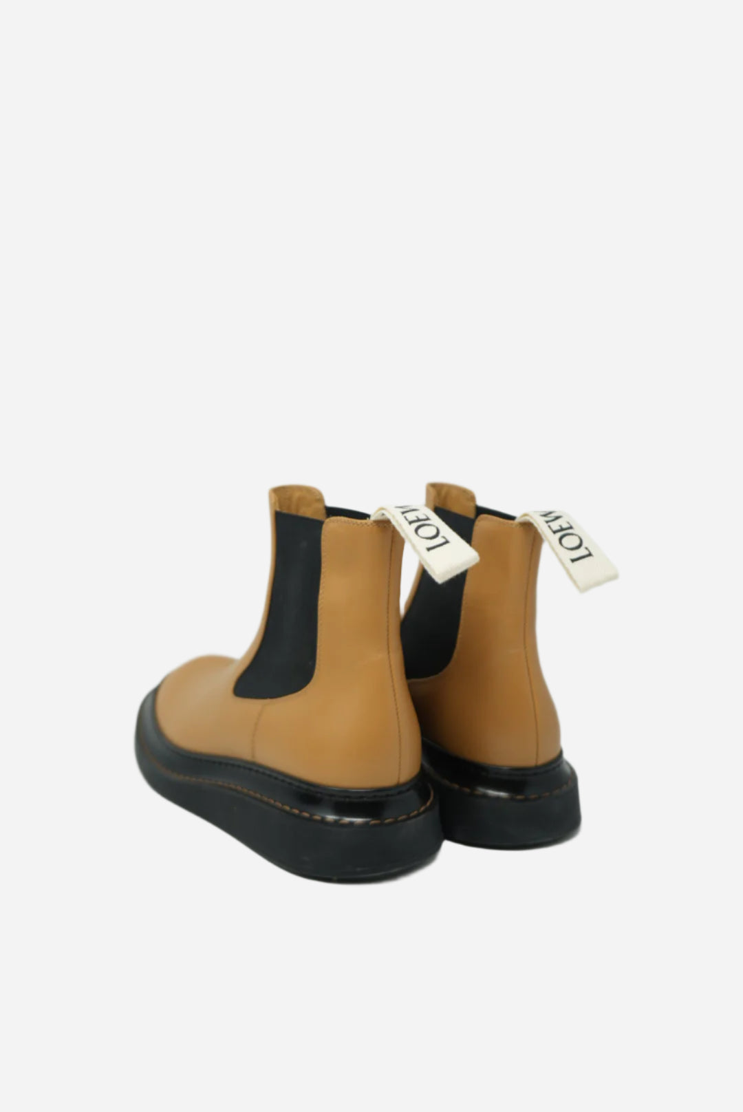 Loewe  Brown Leather Ankle Boot Chelsea Size 39