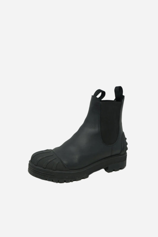 Dior Black Leather Ankle Boots
