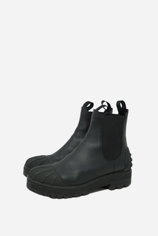 Dior Black Leather Ankle Boots Size 39